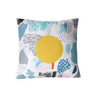 HKM-081683 Geometric Pattern Polyester Peachskin Pillowcase - Creative Nordic Style Cover in Various Colors