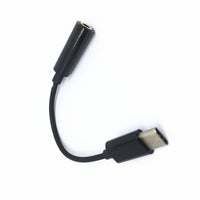 HKM-081683 Type-C to 3.5mm Headphone Audio Adapter Cable - 10cm High-Purity Copper Connection