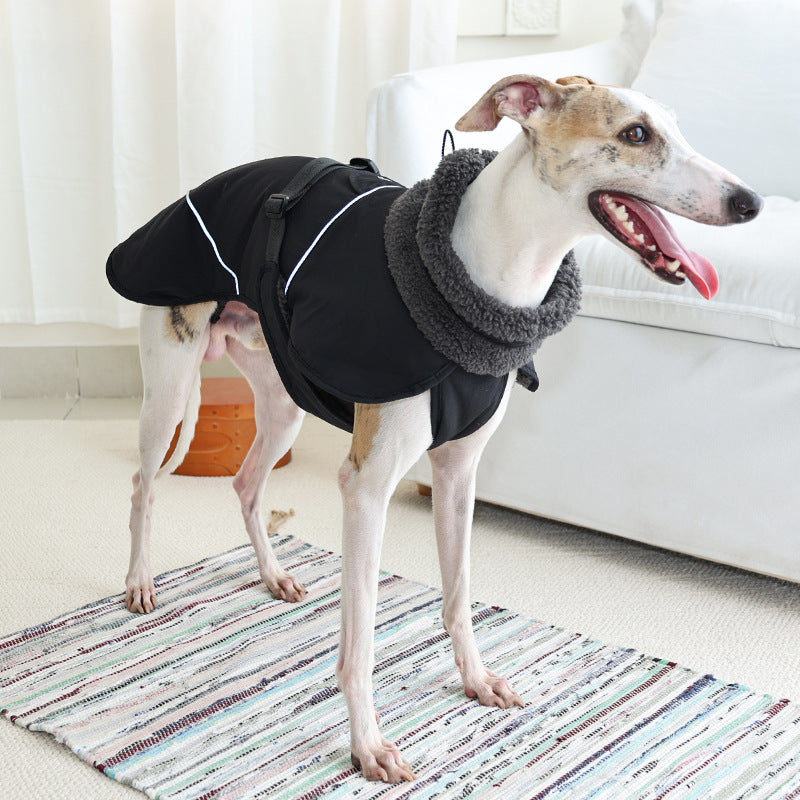 HKM-081939 Warm Cotton-Padded Pet Clothes for Autumn and Winter – Casual Style for All Sizes