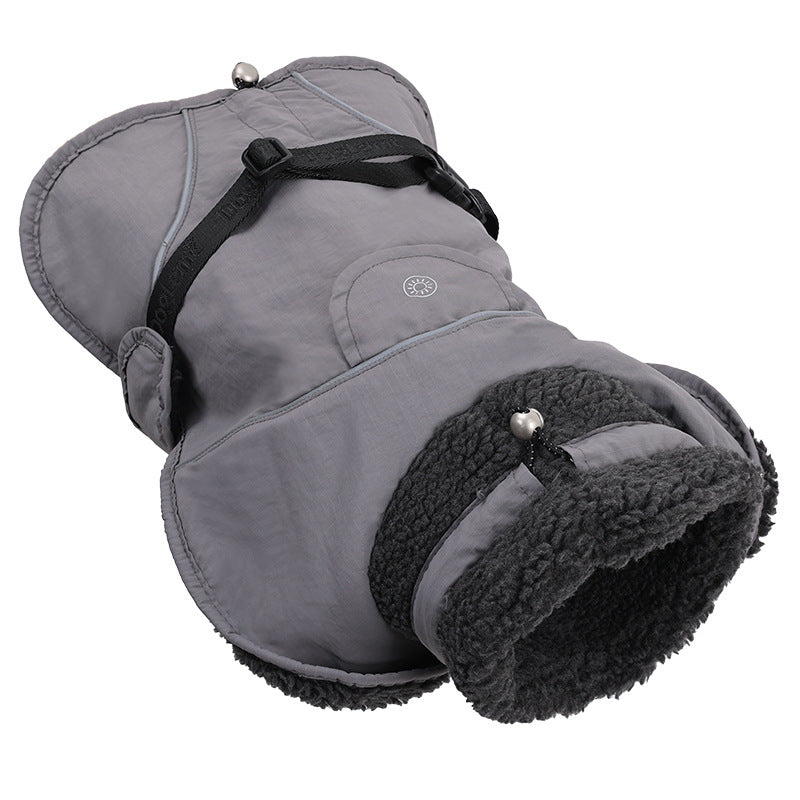HKM-081939 Warm Cotton-Padded Pet Clothes for Autumn and Winter – Casual Style for All Sizes