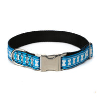HKM-082003 Adjustable Nylon Collar with Stripes in Multiple Colors