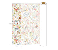 HKM-082131 Latte Cat 20's Cotton Fabric - Eco-Friendly Printing and Dyeing, 45cm x 110cm
