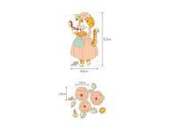 HKM-082131 Latte Cat 20's Cotton Fabric - Eco-Friendly Printing and Dyeing, 45cm x 110cm
