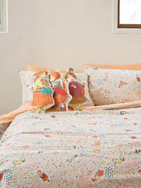 HKM-082131 Latte Cat 20's Cotton Fabric - Eco-Friendly Printing and Dyeing, 45cm x 110cm