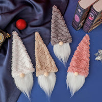 HKM-082259 Christmas Faceless Old Man Doll Wine Bottle Cover Set in Multiple Colors