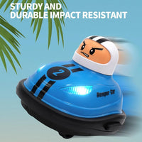 HKM-082259 Electric Remote Control Bumper Car Toy for Kids - 2.4G Indoor & Outdoor Play, Ages 2-13