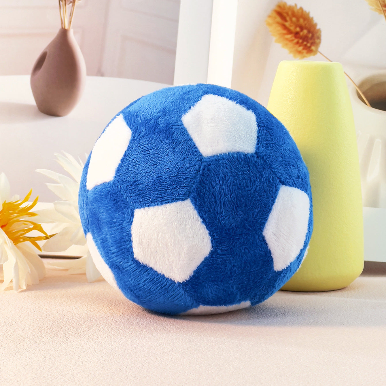 HKM-082323 Interactive Plush Football and Rugby Dog Training Toy