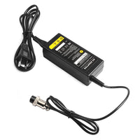 HKM-082643 Portable 48W Electric Vehicle Power Adapter with Female 3-Pin Inline Connection - Black