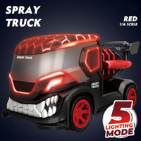 HKM-082707 Grimace Angry Remote Control Spray Truck Toy with Light - 6 Channels, Indoor/Outdoor Use, for Ages 5 and Up