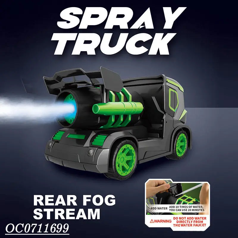HKM-082707 Grimace Angry Remote Control Spray Truck Toy with Light - 6 Channels, Indoor/Outdoor Use, for Ages 5 and Up