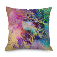 HKM-082835 Geometric Print Linen Cushion Cover - Modern and Simple Design, 45x45CM