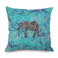 HKM-082835 Geometric Print Linen Cushion Cover - Modern and Simple Design, 45x45CM