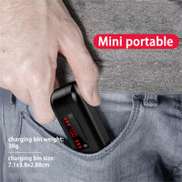 HKM-082835 Wireless Bluetooth 5.0 Touch Headset with Battery Display - Mini Binaural Stereo Earplugs