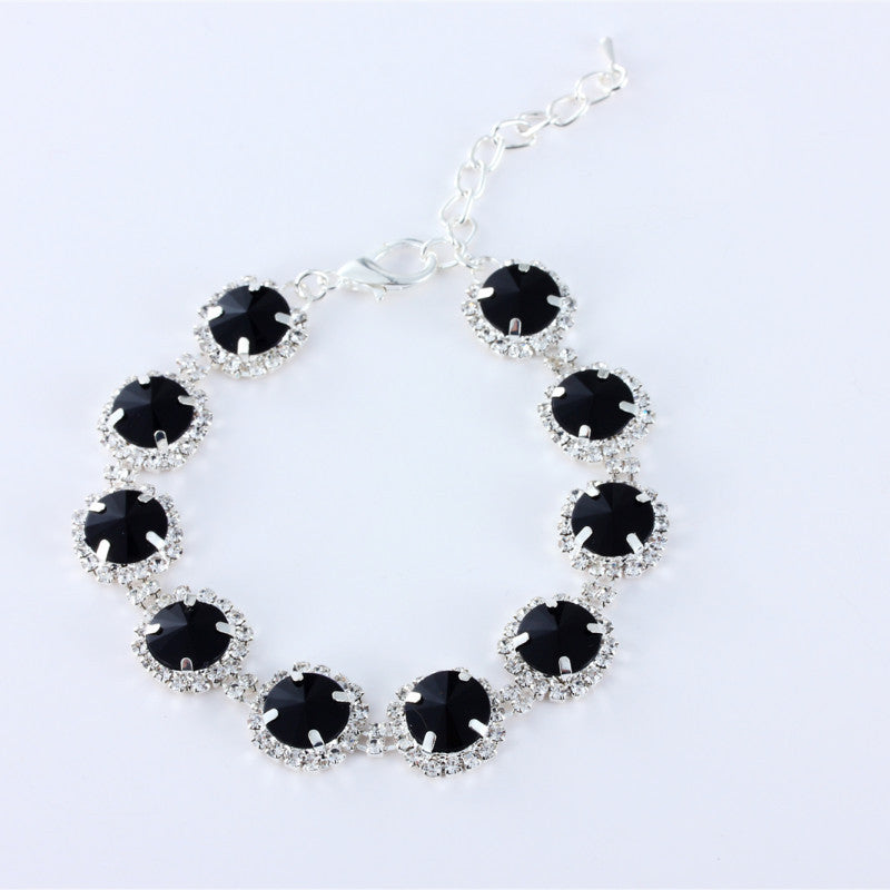 HKM-082963 Rhinestone Dog Necklace in Various Colors with Adjustable Length