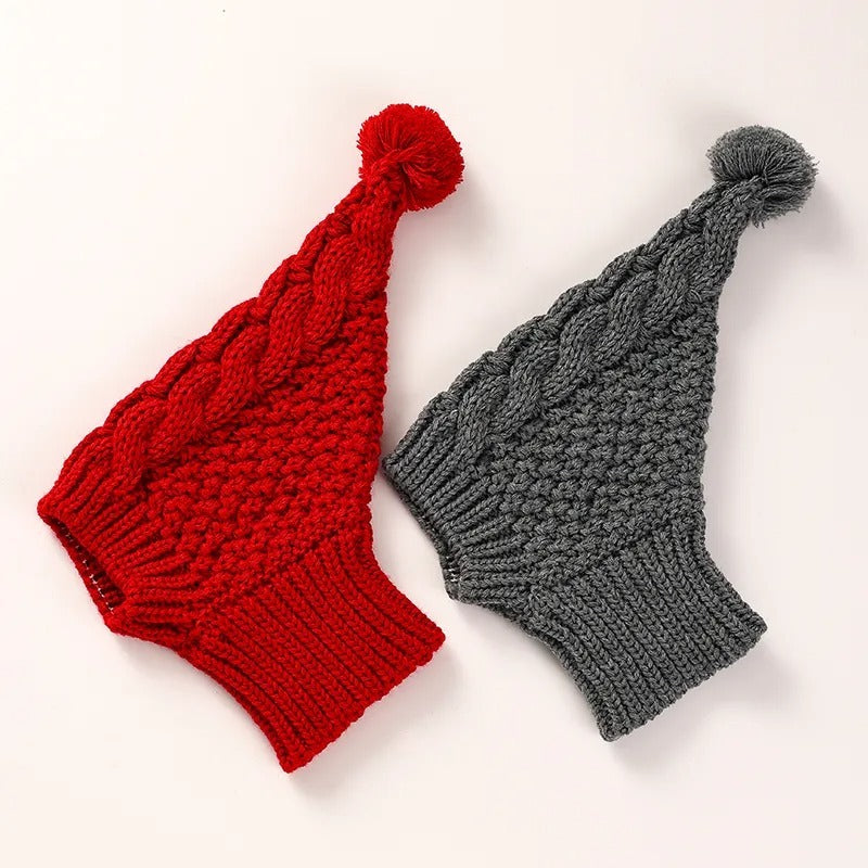 HKM-083027 Soft Knitted Warm Woolen Hat for Pets - Perfect for Cold Weather Photos and Gifts