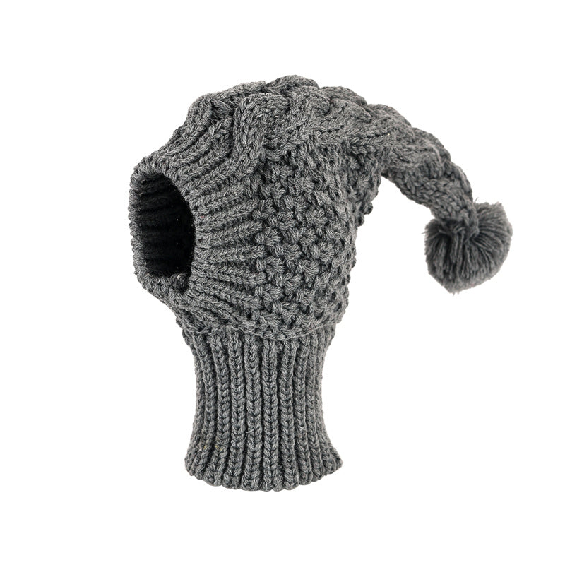 HKM-083027 Soft Knitted Warm Woolen Hat for Pets - Perfect for Cold Weather Photos and Gifts