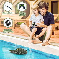 HKM-083091 Remote Control Crocodile Model Boat for Kids - 4-Channel Electric Water Toy