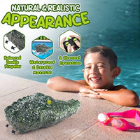 HKM-083091 Remote Control Crocodile Model Boat for Kids - 4-Channel Electric Water Toy