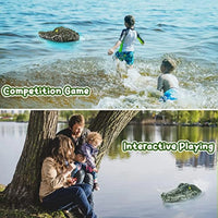 HKM-083091 Remote Control Crocodile Model Boat for Kids - 4-Channel Electric Water Toy