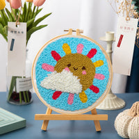 HKM-083283 DIY Cartoon-Themed Woolen Thread Embroidery Kit for Relaxation and Creativity