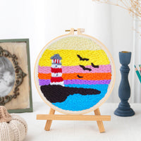 HKM-083283 DIY Cartoon-Themed Woolen Thread Embroidery Kit for Relaxation and Creativity