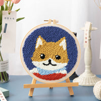 HKM-083283 DIY Cartoon-Themed Woolen Thread Embroidery Kit for Relaxation and Creativity
