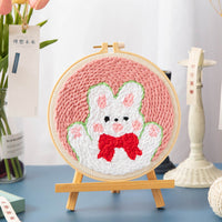 HKM-083283 DIY Cartoon-Themed Woolen Thread Embroidery Kit for Relaxation and Creativity