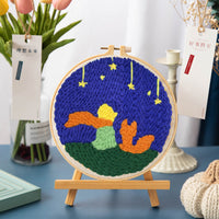 HKM-083283 DIY Cartoon-Themed Woolen Thread Embroidery Kit for Relaxation and Creativity