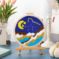 HKM-083283 DIY Cartoon-Themed Woolen Thread Embroidery Kit for Relaxation and Creativity