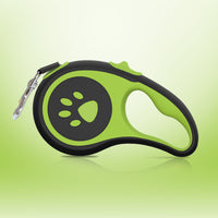 HKM-083283 Telescopic Traction Rope for Pets - 5m Adjustable Lead in Green, Pink, Blue, or Orange, for Dogs up to 60 kg