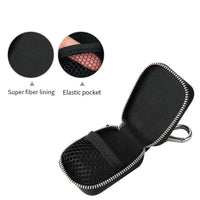 HKM-083347 Universal Faux Leather Headphones Clamshell Protective Case - Solid Color Design