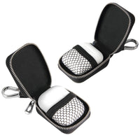 HKM-083347 Universal Faux Leather Headphones Clamshell Protective Case - Solid Color Design