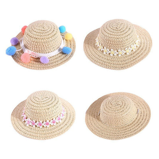 HKM-083603 Handmade Adjustable Bowknot Pet Hat for Dogs and Cats - Available in Multiple Colors and Sizes