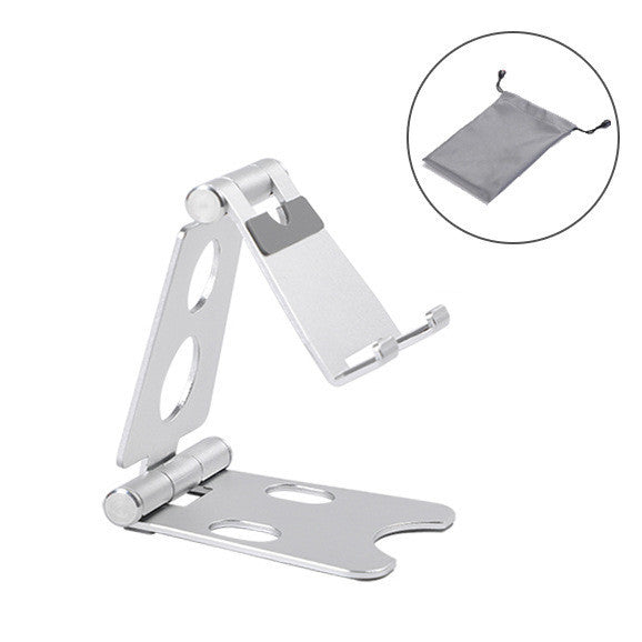 HKM-083667 Portable Folding Metal Phone Holder - Mini Desktop Stand for All Mobile Phones