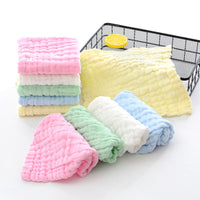 HKM-083859 Six-Layer Cotton Gauze Seersucker Infant Towel - Soft and Quick-Drying, 11s-15s Water Absorption, Multiple Colors Available