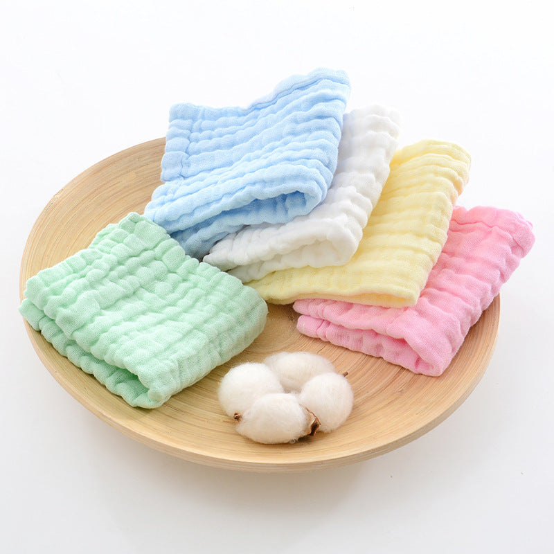 KTX-083859 Six-Layer Cotton Gauze Seersucker Infant Towel - Soft and Quick-Drying, 11s-15s Water Absorption, Multiple Colors Available