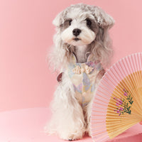 HKM-083923 Neo-Chinese Style Sleeveless Cheongsam Pet Vest for Small Dogs - Stylish and Comfortable Clothing
