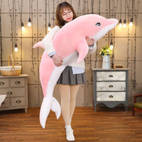 HKM-083923 Soft and Cuddly Plush Dolphin Toy in Color Box