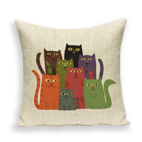HKM-083987 Linen Peach Skin Velvet Pillow Cushion with PP Cotton Filling