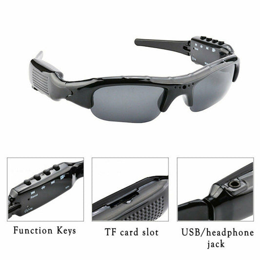 HKM-084115 1080P HD Eyewear Camera with Polarized Lenses and 10x Optical Zoom