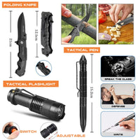 HKM-084179 10-in-1 Outdoor Survival Gear Kit with First Aid Box and Essential Tools for Camping