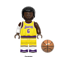 HKM-084435 Basketball Stars Building Block Set - Mini Action Figures for Creative Play and Education