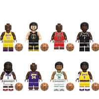 HKM-084435 Basketball Stars Building Block Set - Mini Action Figures for Creative Play and Education