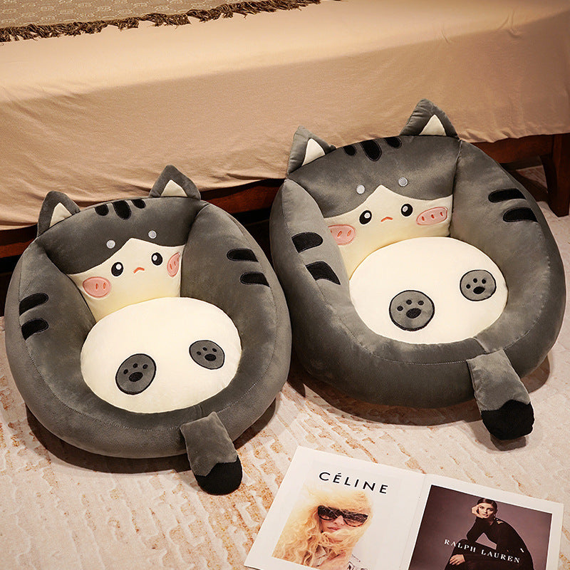 HKM-084499 Cartoon Animal Soft Rubber Cushions for Sofa, Balcony, Office, or Bedroom - Multiple Designs