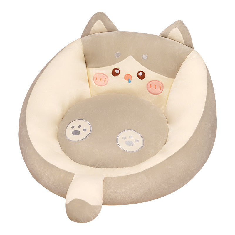 HKM-084499 Cartoon Animal Soft Rubber Cushions for Sofa, Balcony, Office, or Bedroom - Multiple Designs