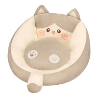HKM-084499 Cartoon Animal Soft Rubber Cushions for Sofa, Balcony, Office, or Bedroom - Multiple Designs