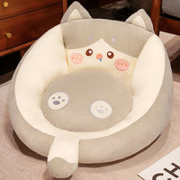 HKM-084499 Cartoon Animal Soft Rubber Cushions for Sofa, Balcony, Office, or Bedroom - Multiple Designs