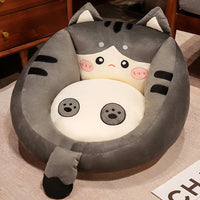 HKM-084499 Cartoon Animal Soft Rubber Cushions for Sofa, Balcony, Office, or Bedroom - Multiple Designs