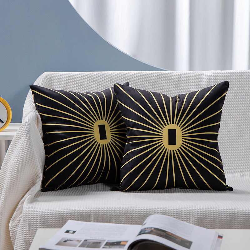 HKM-084755 Flamingo Rich Velvet Pillow with PP Cotton Filling, Nordic Style, 45x45CM