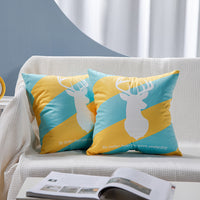 HKM-084755 Flamingo Rich Velvet Pillow with PP Cotton Filling, Nordic Style, 45x45CM
